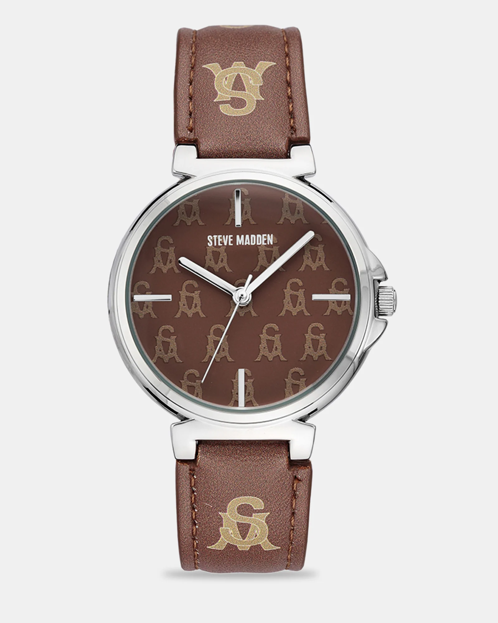 STACKED LOGO WATCH BROWN MULTI