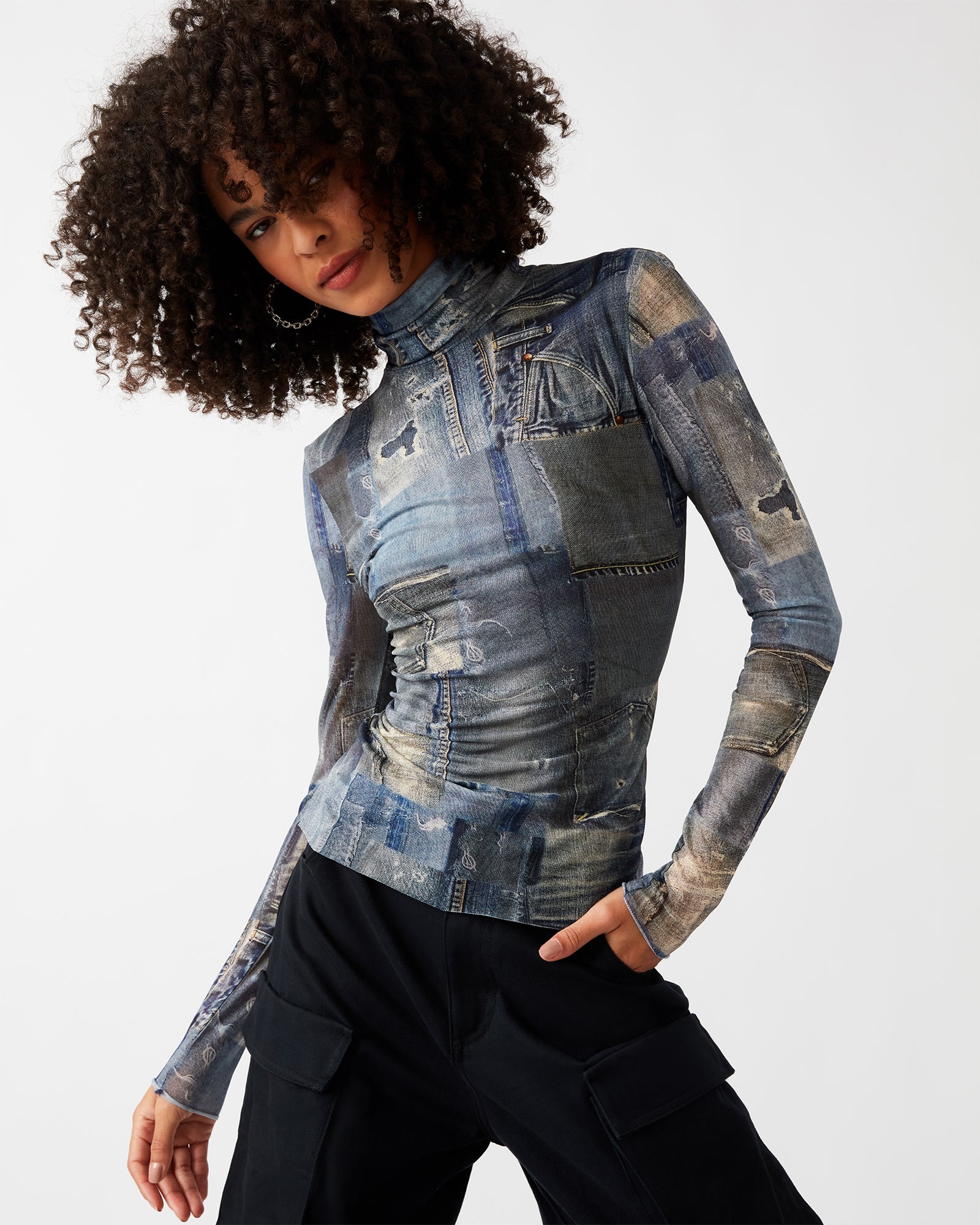 FIONA TOP DENIM - Image 2