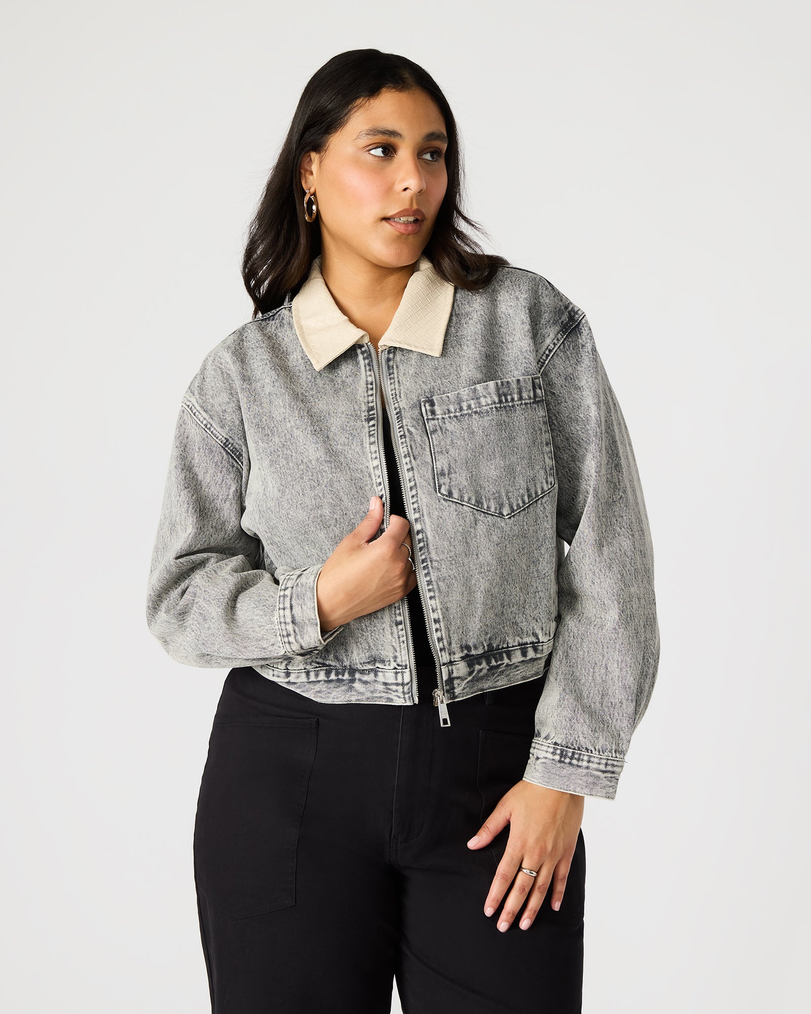 GLACIA JACKET LIGHT GREY - Image 3