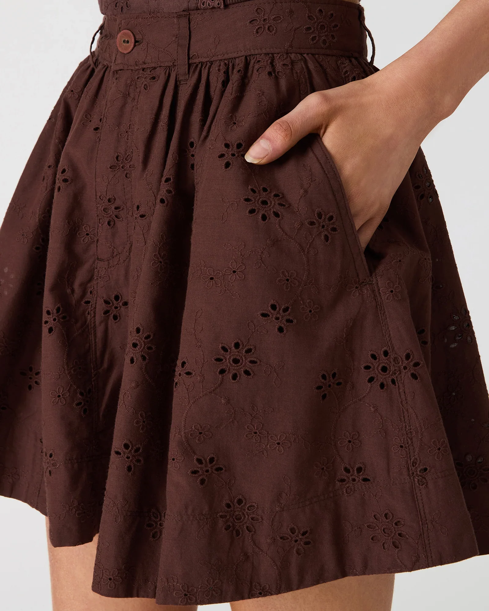 VANNY SKIRT BROWN - Image 4