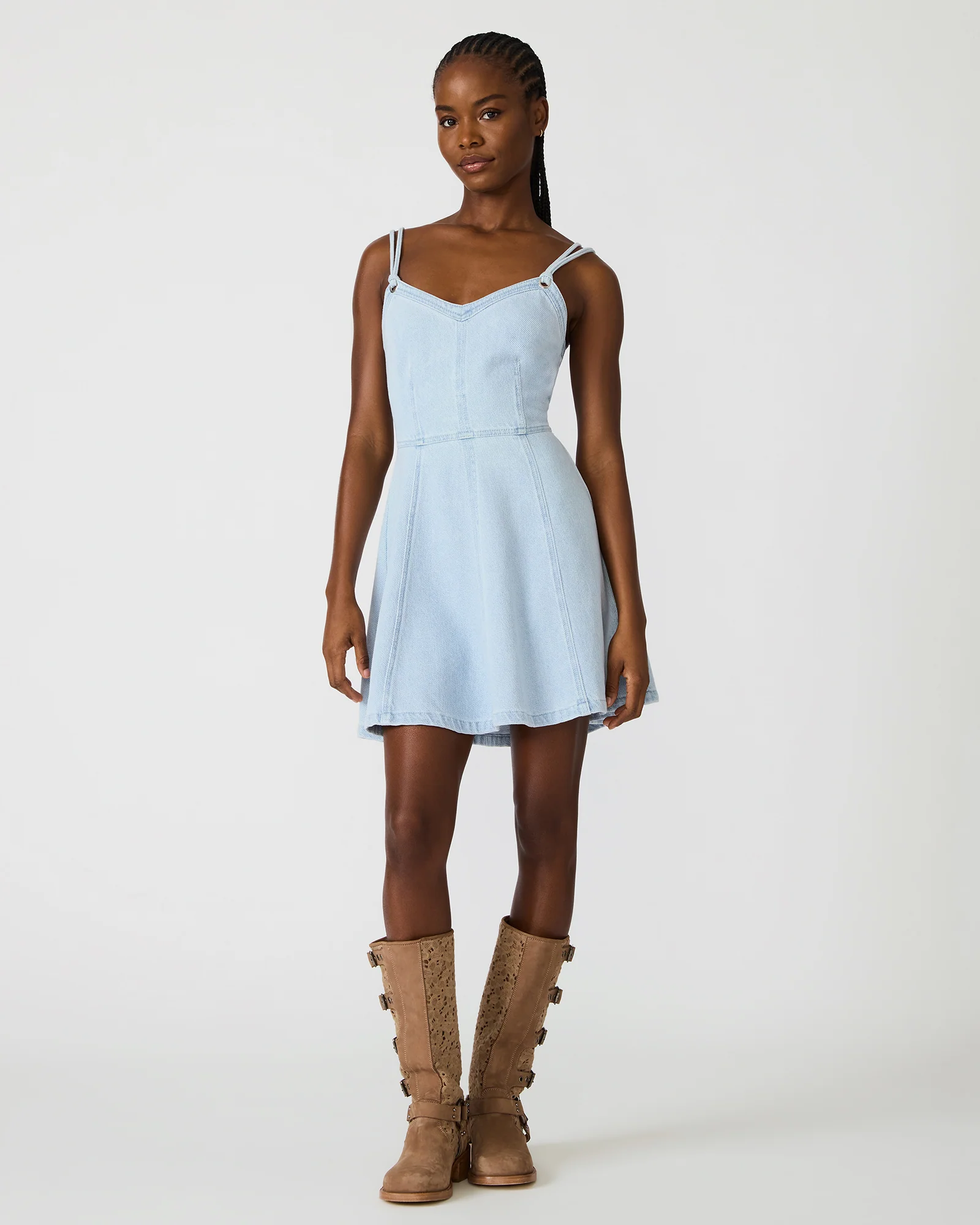 IGGA DRESS LIGHT DENIM