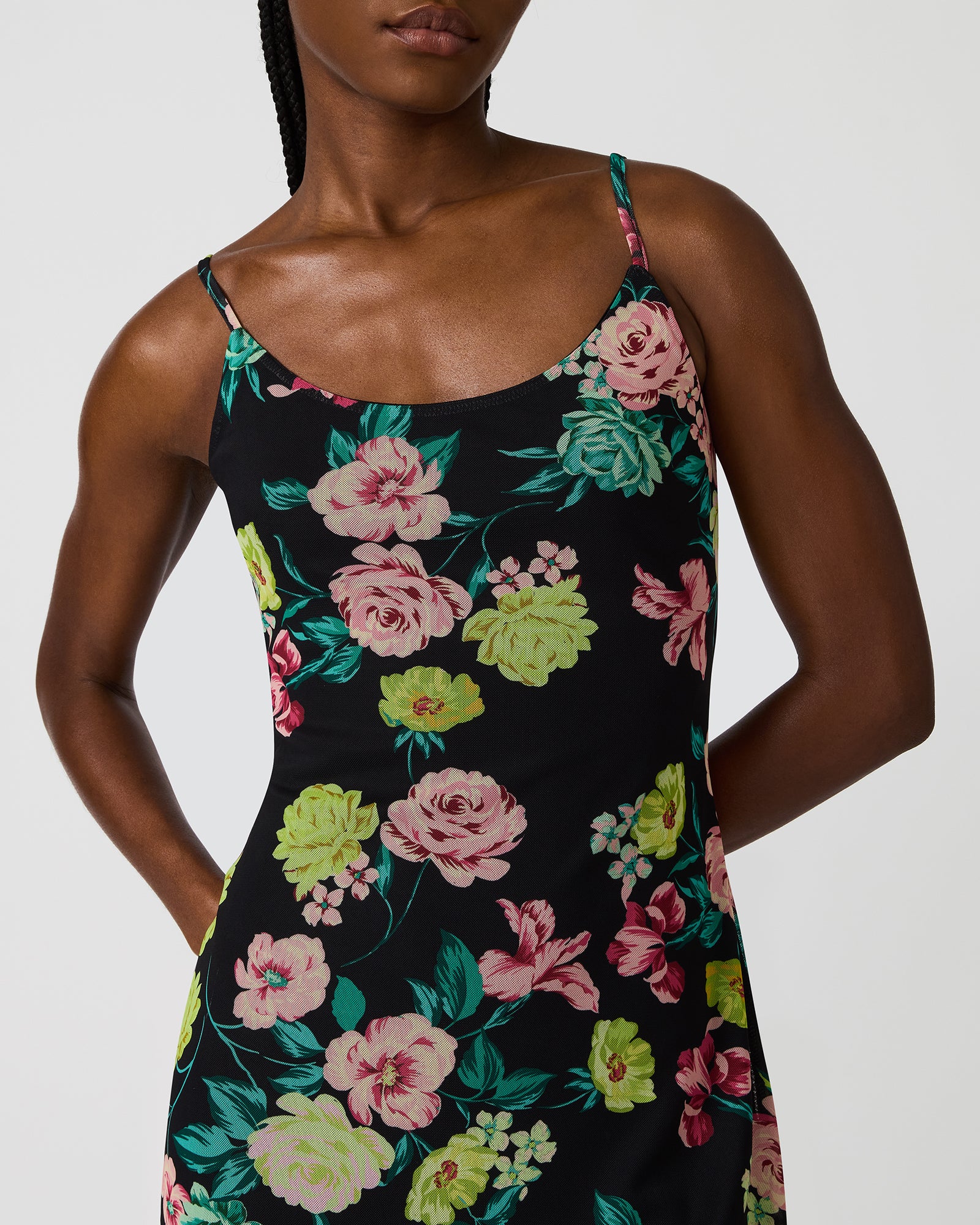 GISELLY DRESS BLACK MULTI - Image 2